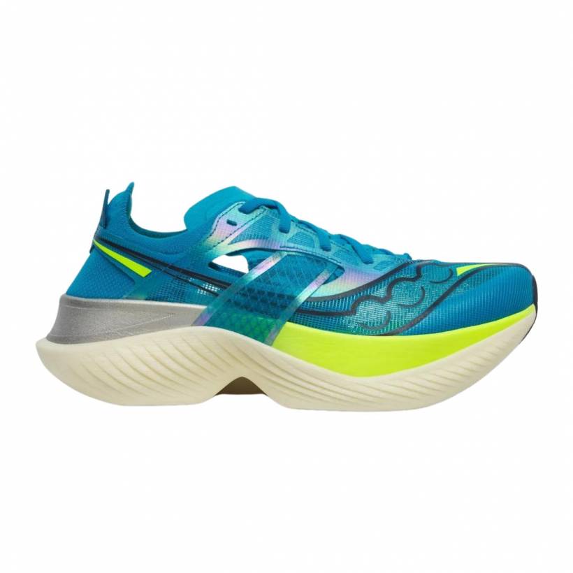 Scarpe Saucony Endorphin Elite Blu Verde