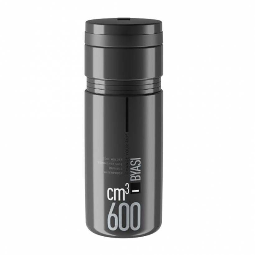 Bouteille porte-outils Elite Byasi gris foncé 600cc
