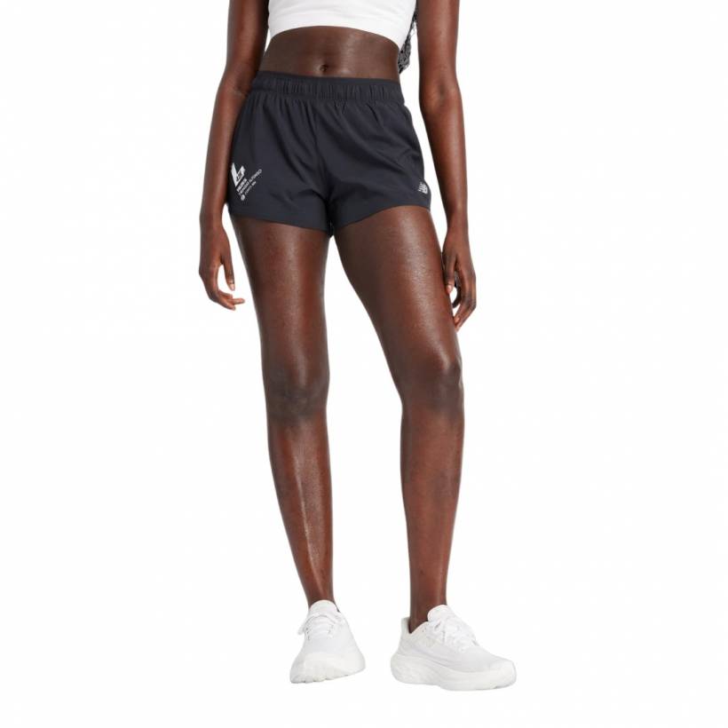 Short New Balance RC Valencia Marathon noir femme