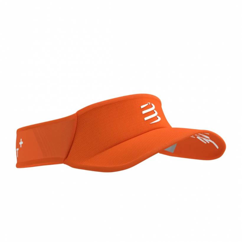 Compressport Ultralight Daszek Pomarańczowy Biały