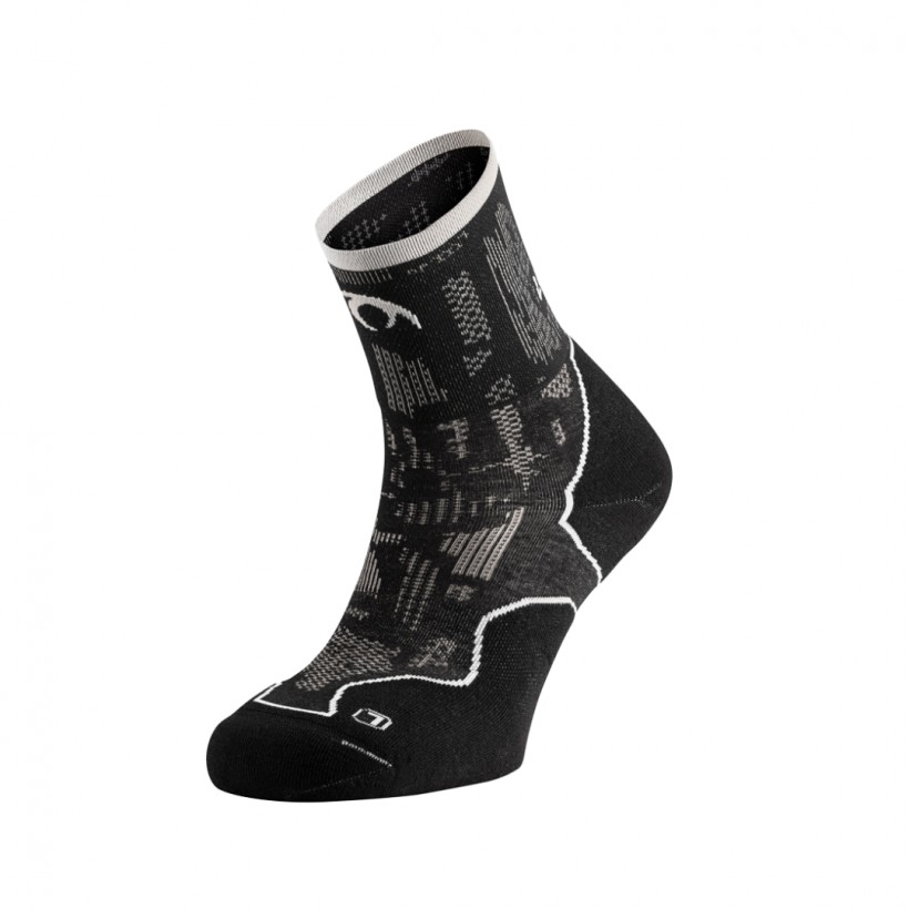 Meias Lurbel Challenge Blur Four preto cinzento