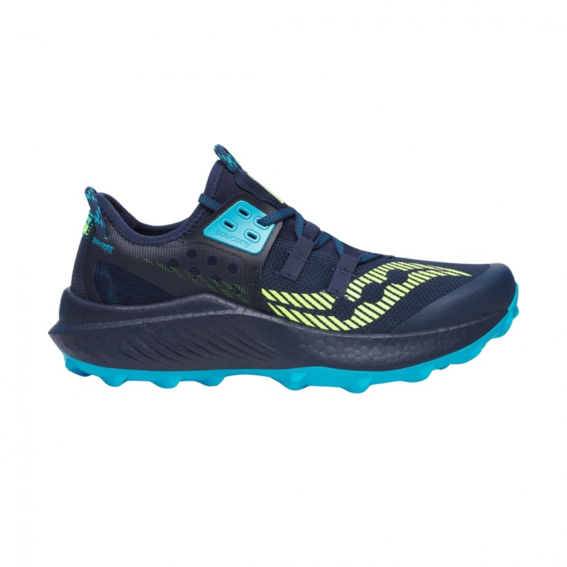 Zapatillas Saucony Endorphin Rift Azul Marino Amarillo