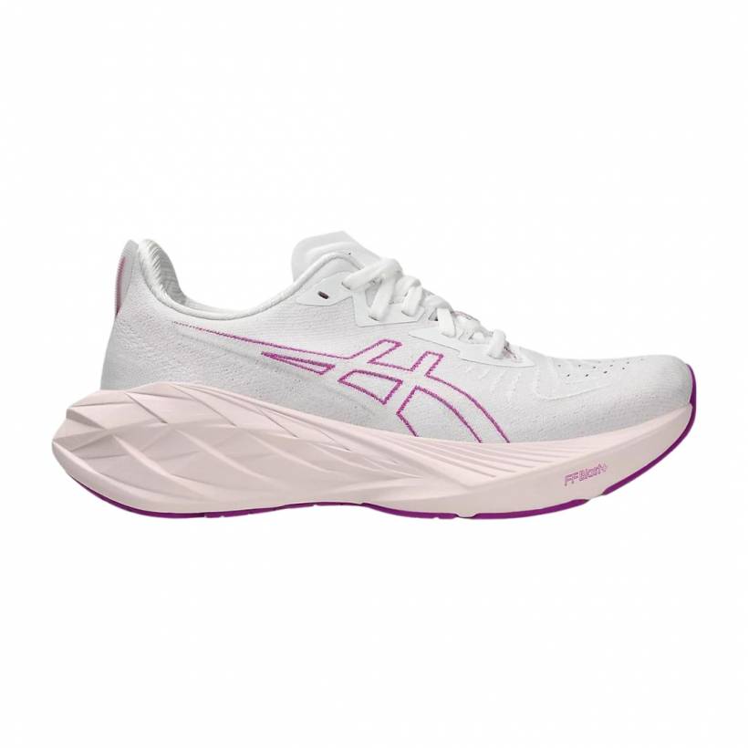 Zapatillas Asics Novablast 4 Blanco Rosa  Mujer