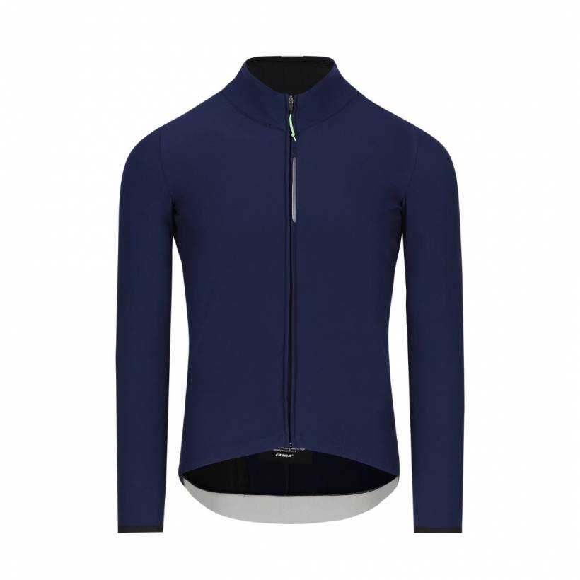 Maillot Q36.5 Dottore Woolf Manga Larga Azul Marino