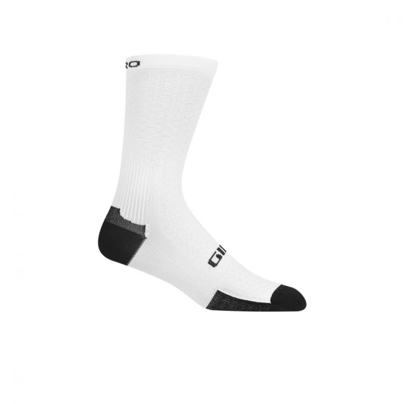 Giro HRC Team Meias Branco Preto