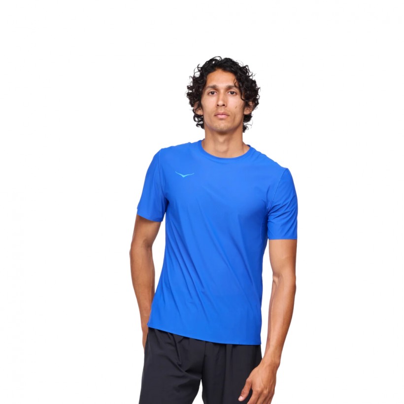 T-Shirt Manche Courte Hoka Airolite Bleu
