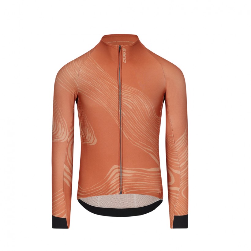 Maillot Q36.5 Gregarius Hybrid Dolomites manches longues rouge