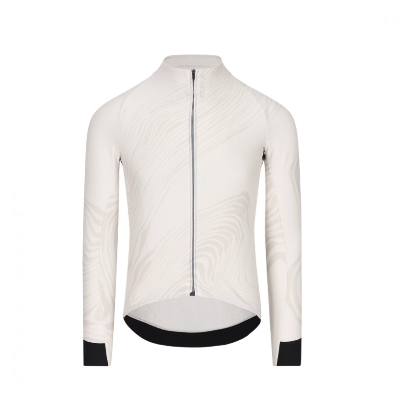 Maillot Q36.5 Gregarius Hybrid Dolomites manches longues blanc gris