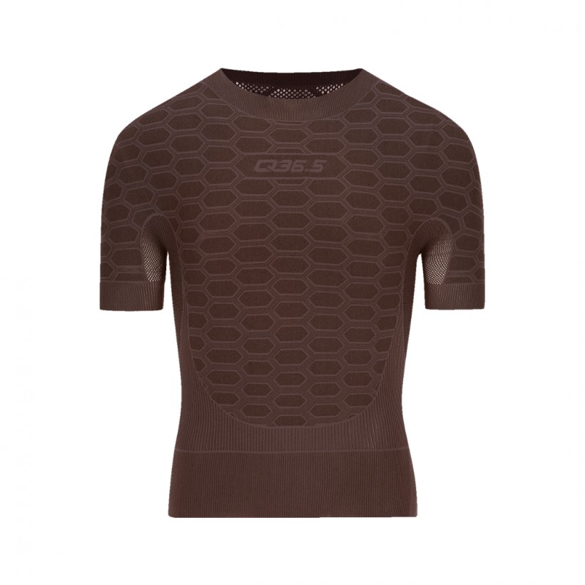 T-shirt marron à manches courtes Q36.5 Base Layer 2