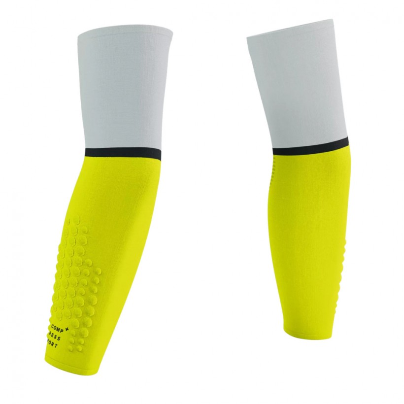 Manguitos Compressport ArmForce Ultralight Amarillo Negro