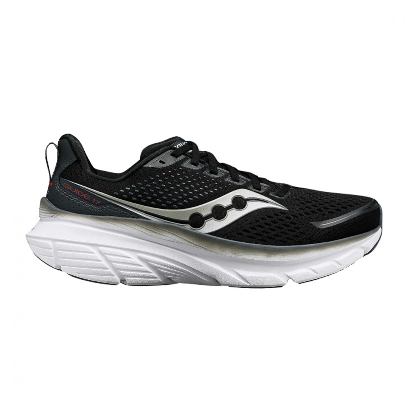 Saucony Guide 17 Schuhe Schwarz Weiß