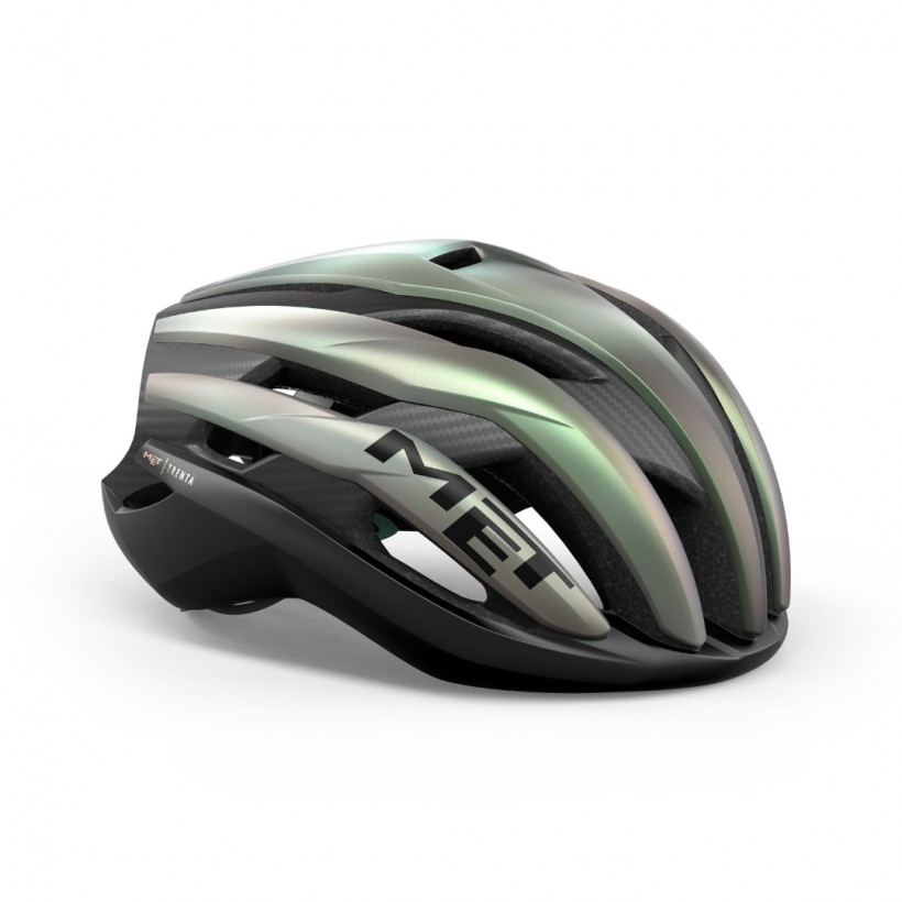 Casco MET Trenta 3K Carbonio MIPS Grigio Verde