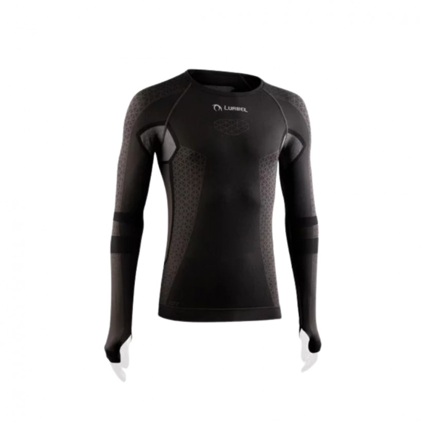 T-shirt manica lunga Lurbel Cristallo Nera Grigia