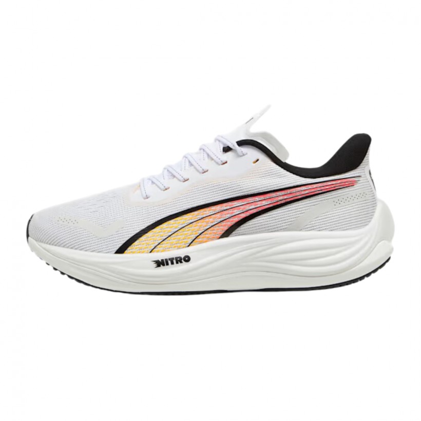 Tênis Puma Velocity Nitro 3 Branco Laranja 