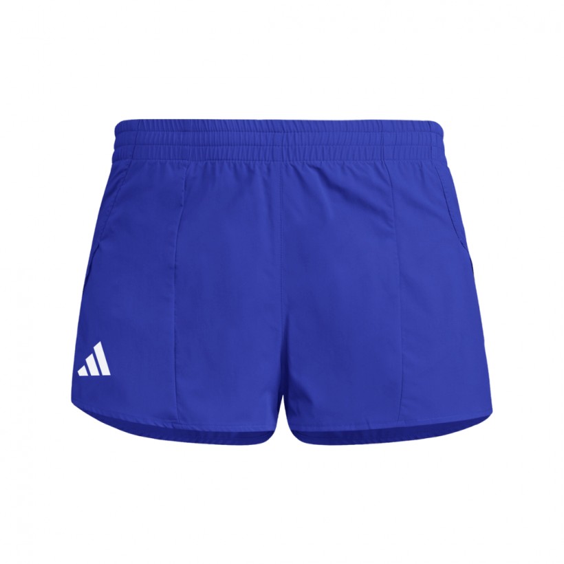 Pantaloncini Adidas Adizero Essentials Split Blu da donna