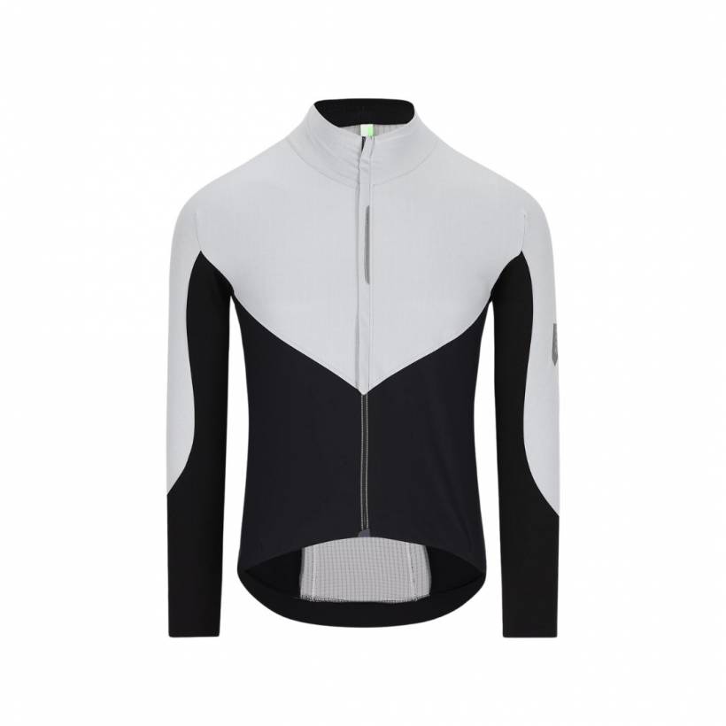 Q36.5 Dottore Hybrid Que Langarmtrikot Grau Schwarz