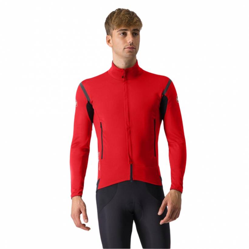 Castelli Perfetto RoS 2 Langarmjacke Rot Schwarz