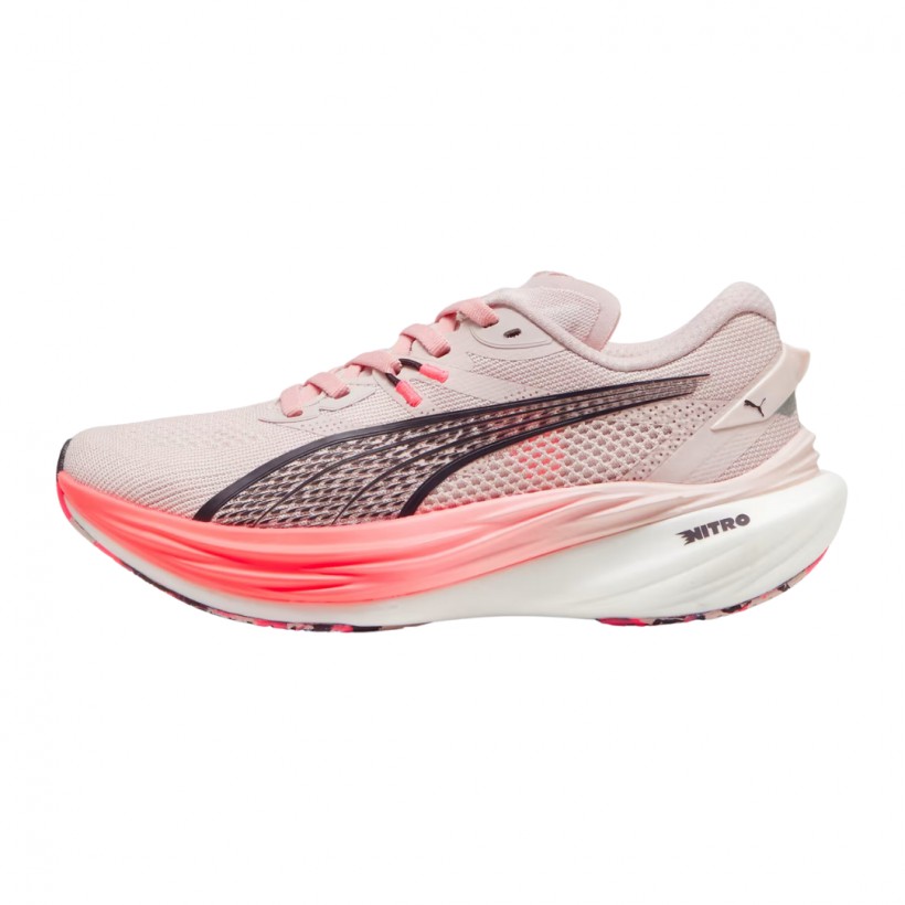 Buty Puma Deviate Nitro 3 Różowo Czarne  Damskie