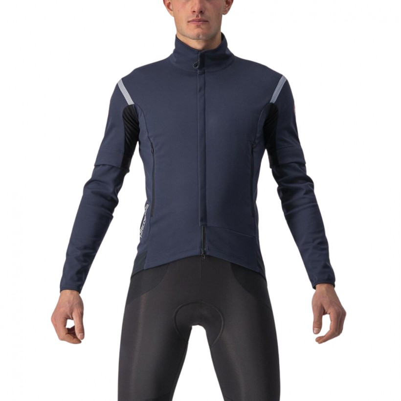 Casaco convertível Castelli Perfetto RoS 2 azul cinzento