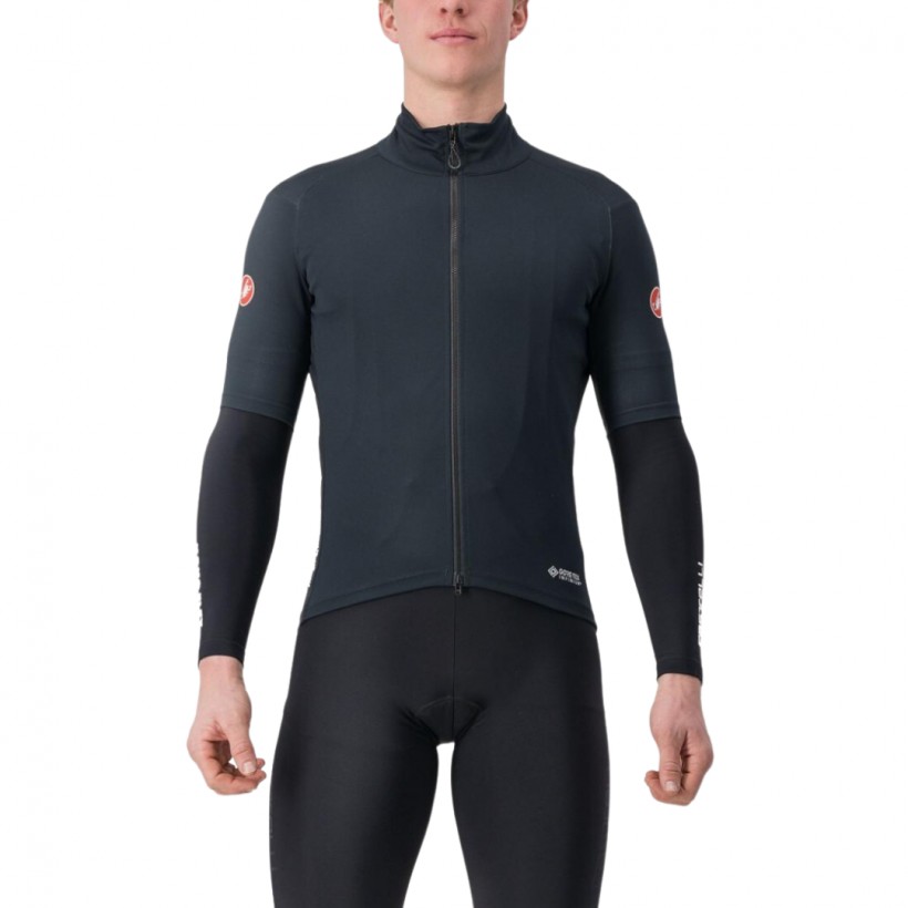 Maillot Castelli Perfetto RoS 2 Wind manches longues bleu noir