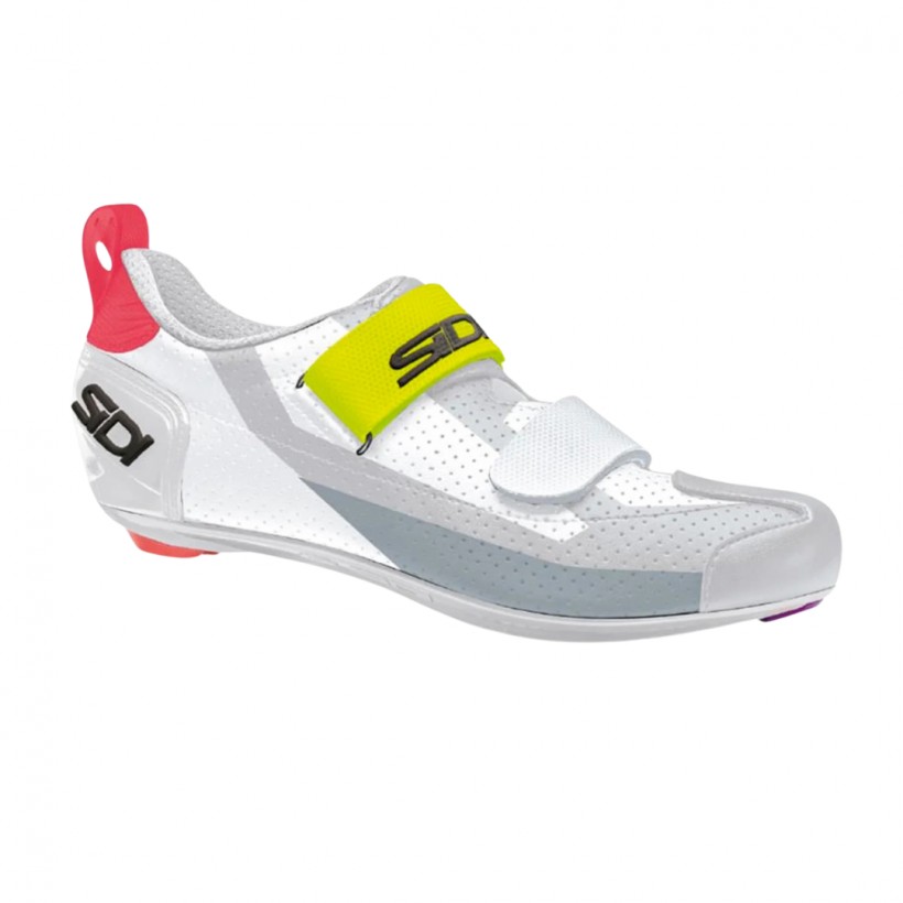 SIDI T-5 Air Schuhe Weiß Grau Gelb
