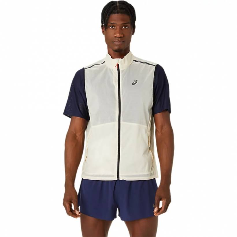 Asics Metarun Packable Weste Braun
