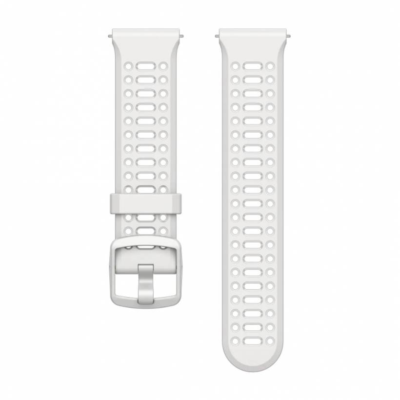 Coros Pace 3 22 mm weißes Silikonarmband