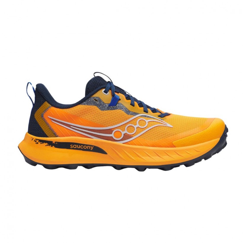 Scarpe Saucony Peregrine 15 Arancio Blu Marino SS25