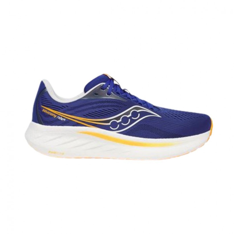 Saucony Ride 18 Schuhe Blau Orange SS25