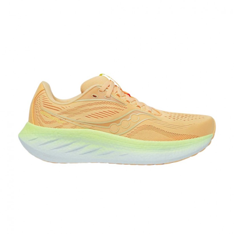 Saucony Ride 18 Orange Gelb SS25 Damenschuhe