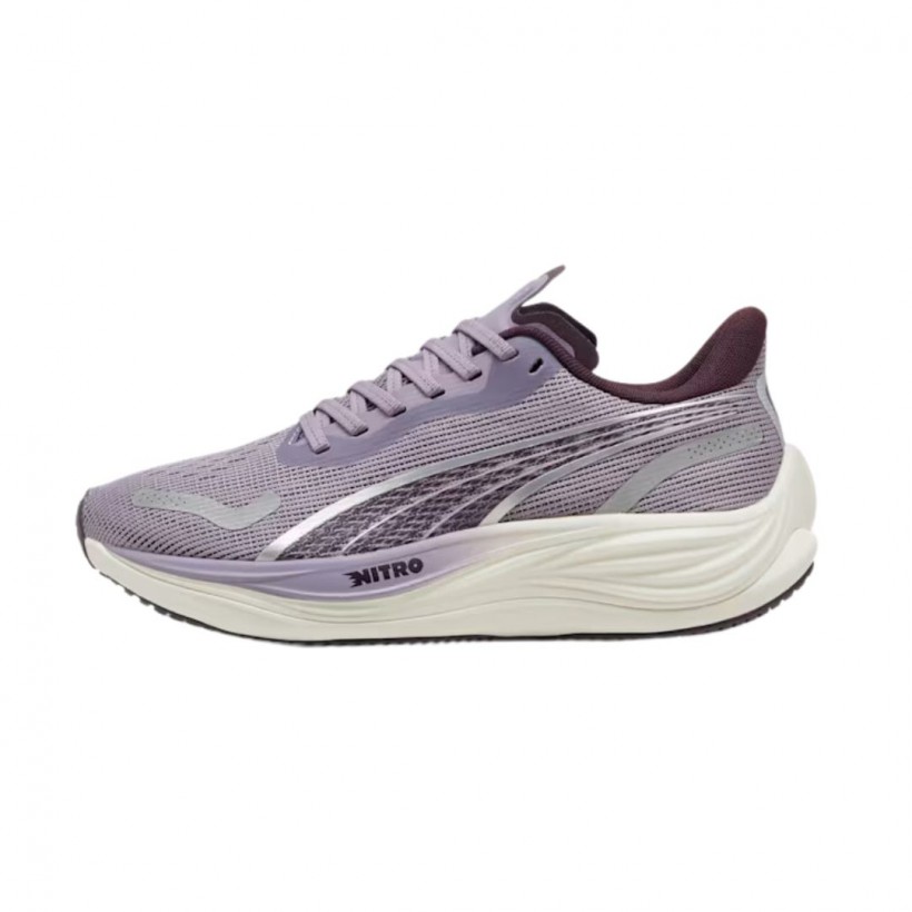 Zapatillas Puma Velocity Nitro 3 Morado Gris SS25 Mujer