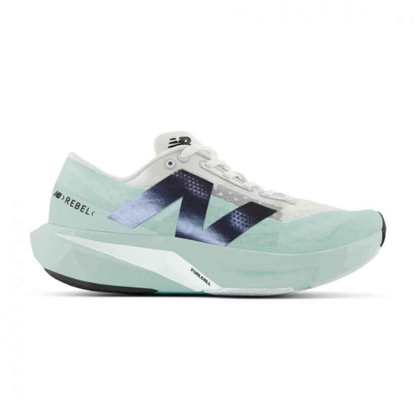 Tênis New Balance FuelCell Rebel v4 Verde Branco SS25