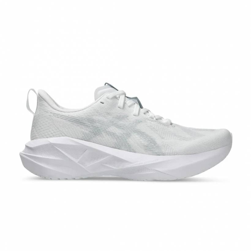 Chaussures de course Asics Novablast 5 Blanc Gris SS25 Femme