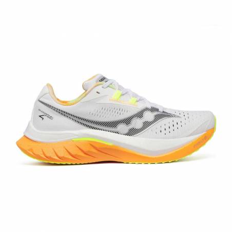Ténis Saucony Endorphin Speed 4 Branco Laranja SS25