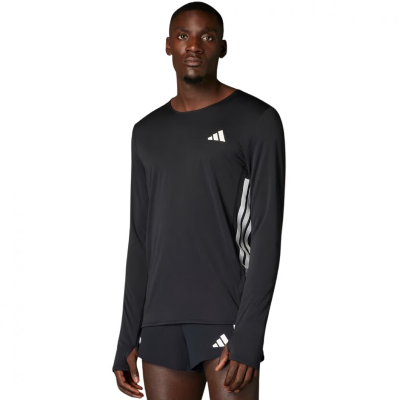 Camiseta Manga Longa Adidas Adizero Preto