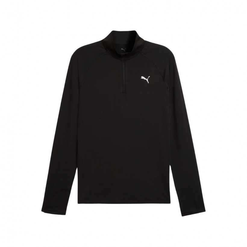 Camiseta Puma Velocity Cloudspun Manga Larga Negro