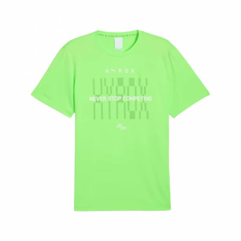 Camiseta Puma x Hyrox TAD Manga Curta Verde