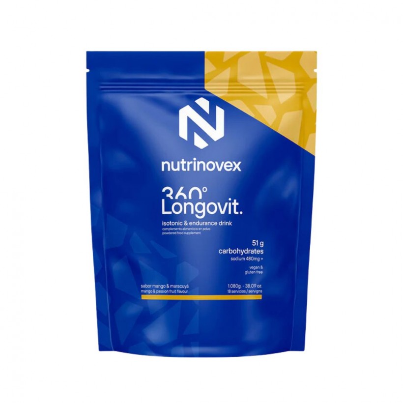 Bebida Isotonica Nutrinovex Longovit 360 1080g Mango Maracuyá