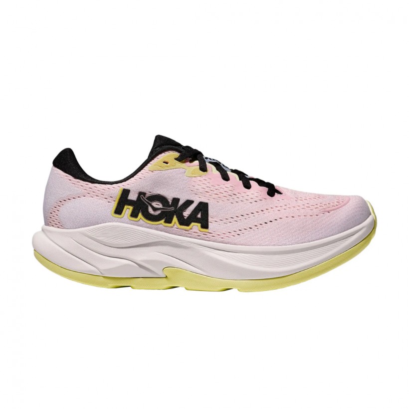 Tênis Hoka Rincon 4 Rosa Amarelo SS25 Mulher