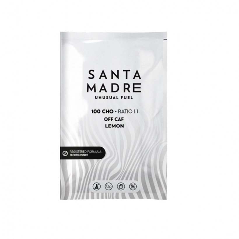 Box of Santa Madre Unusual Fuel 100CHO Lemon Drink 10x106g