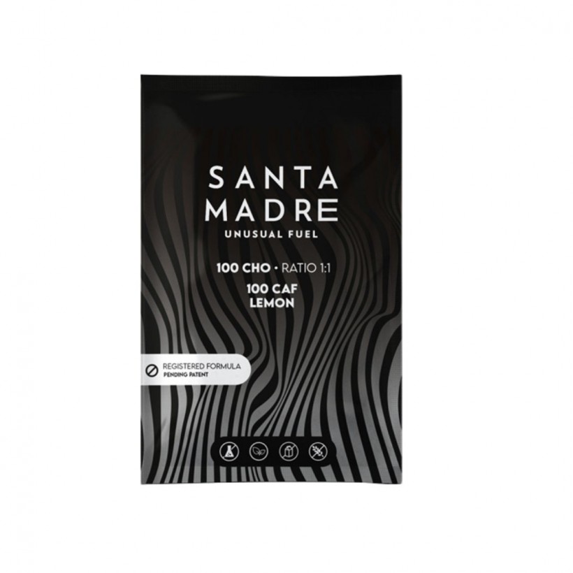 Scatola di Bevanda Santa Madre Unusual Fuel 100CHO 100CAF Limone 10x106g