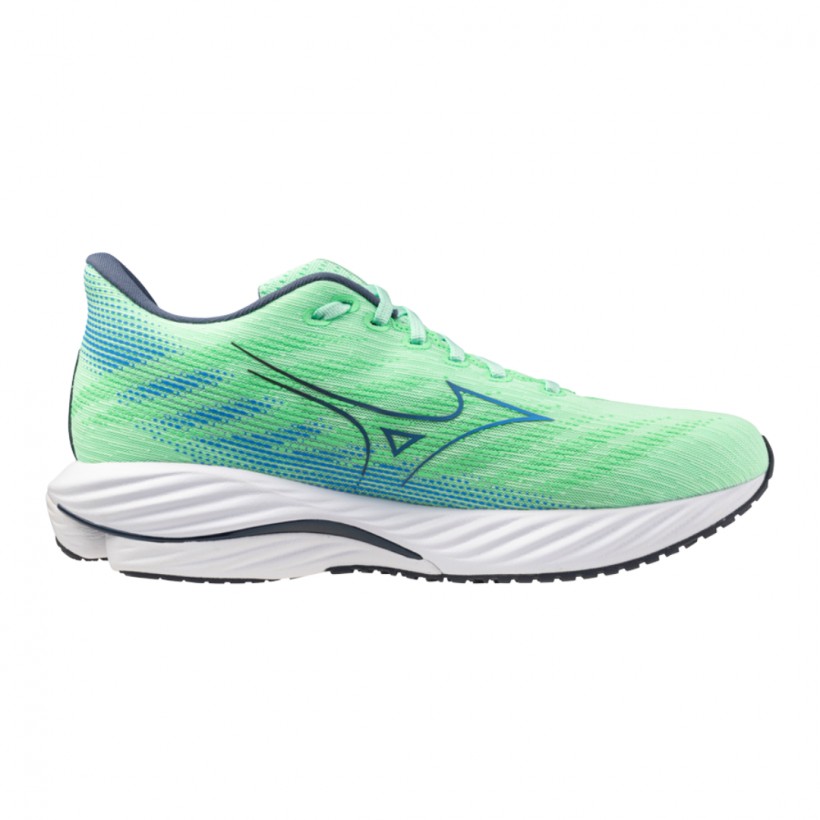 Buty Mizuno Wave Rider 28 Zielono-Niebieskie SS25