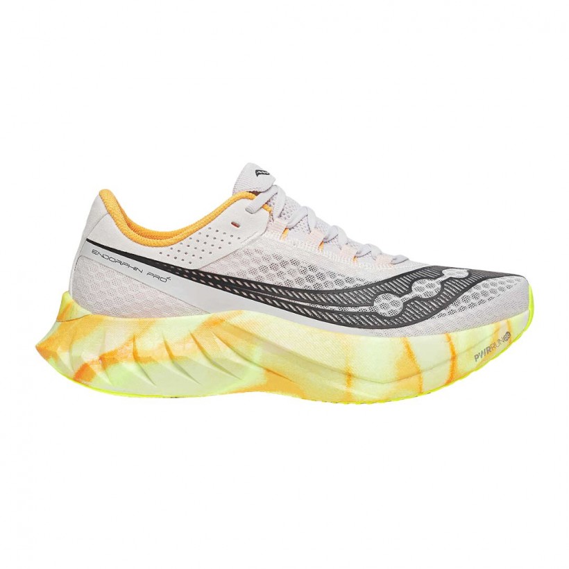 Zapatillas Saucony Endorphin Pro 4 Blanco Amarillo SS25