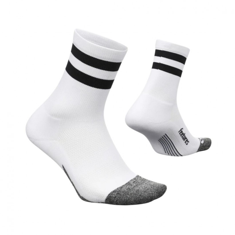 Feetures Elite Light Cushion Mini Crew High Top Socken Weiß