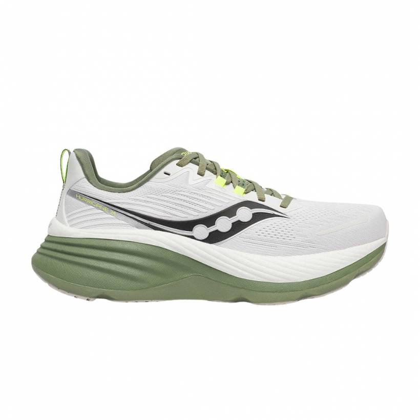 Ténis Saucony Hurricane 24 Branco Verde SS25