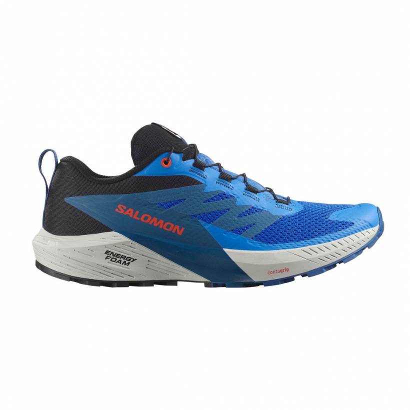 Ténis Salomon Sense Ride 5 Azul Preto SS25