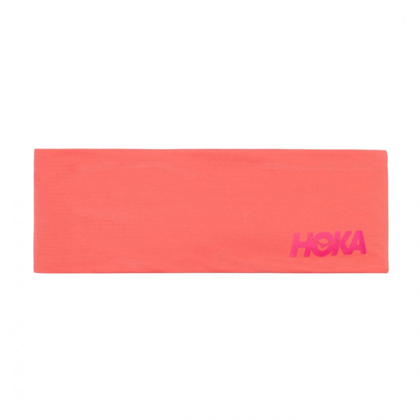Opaska Hoka Headband Pomarańczowo-Różowa
