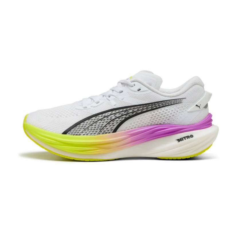 Buty Puma Deviate Nitro 3 Biało-Żółte SS25 dla kobiet