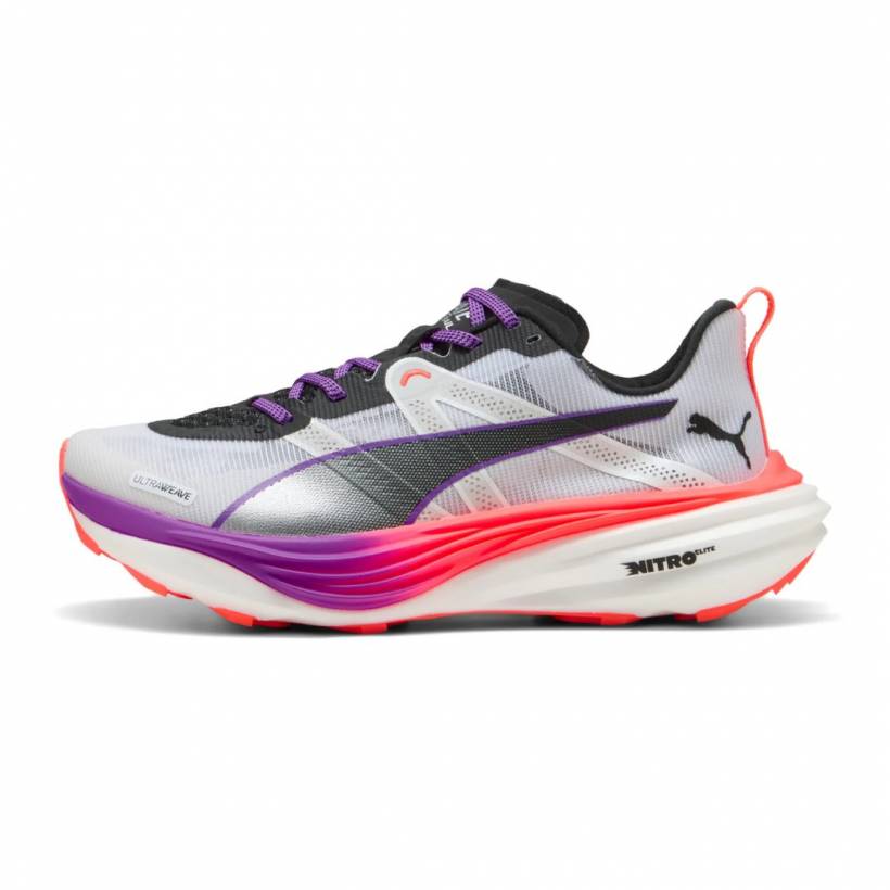 Schuhe Puma Deviate Nitro Elite Trail Weiß Rot SS25 Damen