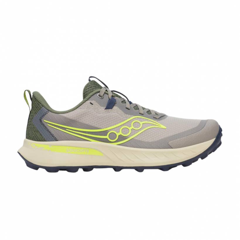Ténis Saucony Peregrine 15 Cinza Verde SS25
